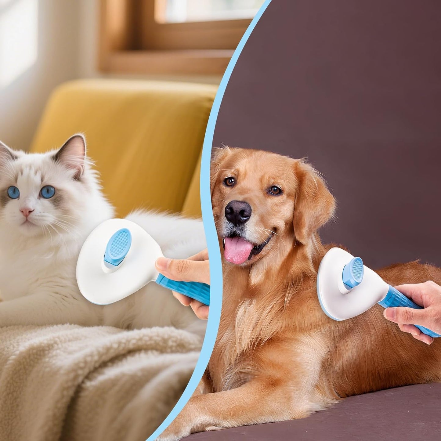 Pet Grooming Gloves – Gentle Bathing & Deshedding Mitt for Dogs, Cats, Rabbits, and Horses